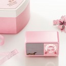 【金響電器】現貨,SANGEAN Mozart-Pink粉紅色(公司貨):::FM調頻收音機,藍芽喇叭,AUX-IN,內建USB充電式鋰電池