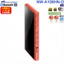 客訂商品,SONY NW-A106HN/D橘色(公司貨):::Walkman,Hi-Res,高音質隨身數位播放器,Android,32GB,microSD,附入耳式耳機,刷卡或3期,NWA106HN