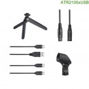 【金響電器】現貨, audio-technica ATR2100xUSB/ATR2100x-USB(公司貨):::心型指向性動圈USB/XLR麥克風