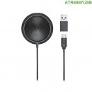 【金響電器】現貨,audio-technica ATR4697USB/ATR-4697USB(公司貨):::桌上型USB平面麥克風,刷卡或3期